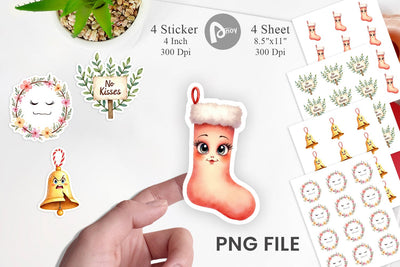 Sticker Festive Rage Sublimation artnoy 