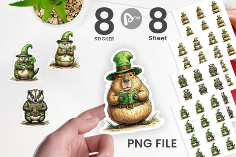 Sticker Festive St Paddys Fauna Sublimation artnoy 