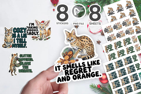Sticker Fireplace Fails and Cozy Corner Catastrophes SVG artnoy 