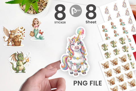 Sticker Frazzled Magic Mom Chaos Sublimation artnoy 