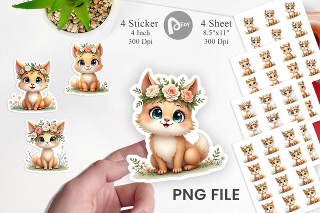Sticker Furry Expressions Sublimation artnoy 