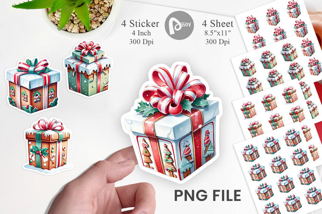 Sticker Gift Box Sublimation artnoy 