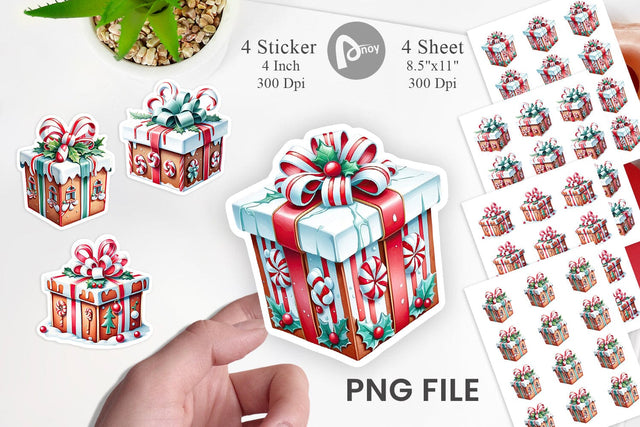 Sticker Gift Box Sublimation artnoy 