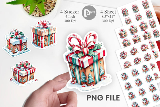 Sticker Gift Box Sublimation artnoy 
