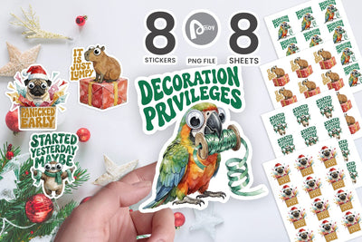 Sticker Gift-Wrapping Gone Wrong Animals SVG artnoy 