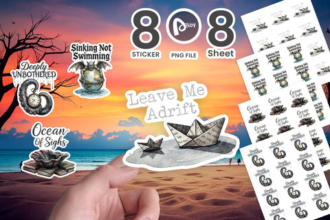 Sticker Gloomy Siren Goth Summer Quote Sublimation artnoy 