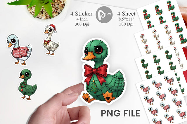 Sticker Goose Voodoo Doll Sublimation artnoy 