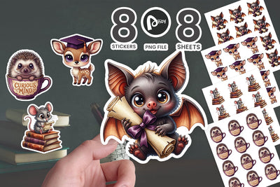Sticker Gothic Forest Academic Big-Eye Lore SVG artnoy 
