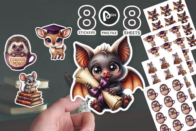 Sticker Gothic Forest Academic Big-Eye Lore SVG artnoy 