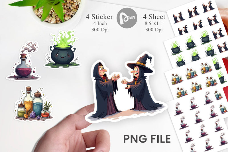 Sticker Gothic Halloween Miscellaneous Sublimation artnoy 