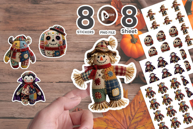 Sticker Gothic Stitchery Classic Monster Dolls Sublimation artnoy 