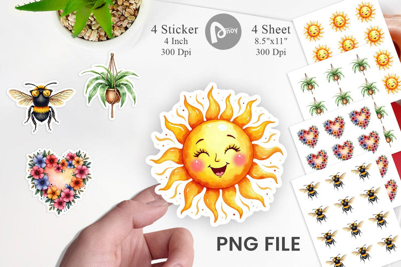 Sticker Groovy Garden Mama Sublimation artnoy 