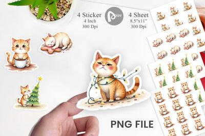 Sticker Grumpy Cats Sublimation artnoy 