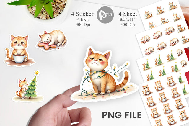 Sticker Grumpy Cats Sublimation artnoy 