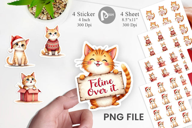 Sticker Grumpy Cats Sublimation artnoy 