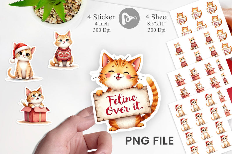 Sticker Grumpy Cats Sublimation artnoy 