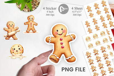 Sticker Grumpy Cookies Sublimation artnoy 