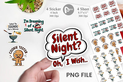 Sticker Grumpy Greetings A Bah Humbug Quote Sublimation artnoy 