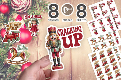 Sticker Grumpy Retro Yuletide Vintage Toys SVG artnoy 