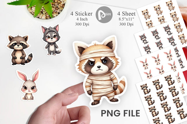 Sticker Halloween Critters Sublimation artnoy 