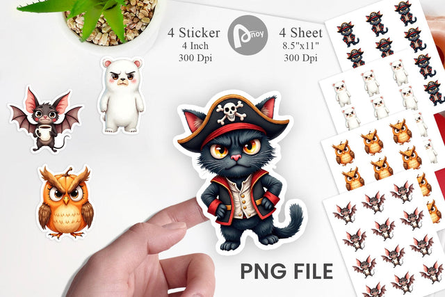 Sticker Halloween Critters Sublimation artnoy 