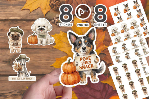 Sticker Harvest Photo Booth Vintage Pups SVG artnoy 