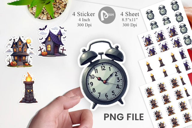 Sticker Haunted Elements Sublimation artnoy 