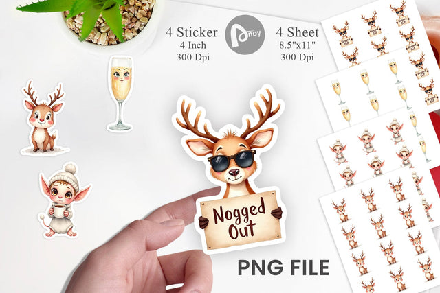 Sticker Holiday Hangover Sublimation artnoy 