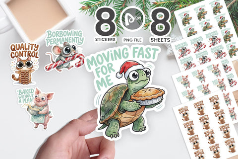 Sticker Holiday Kitchen & Cookie Chaos SVG artnoy 