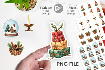 Sticker Hygge Holiday Sublimation artnoy 