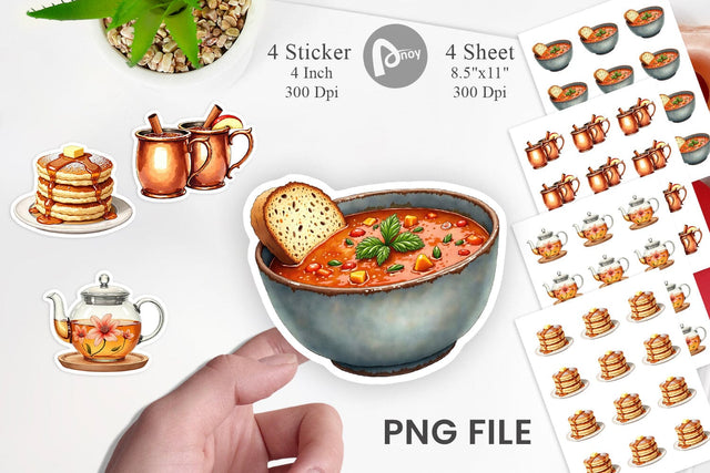 Sticker Hygge Winter Kitchen Sublimation artnoy 