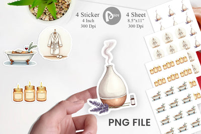 Sticker Hygge Winter Selfcare Sublimation artnoy 