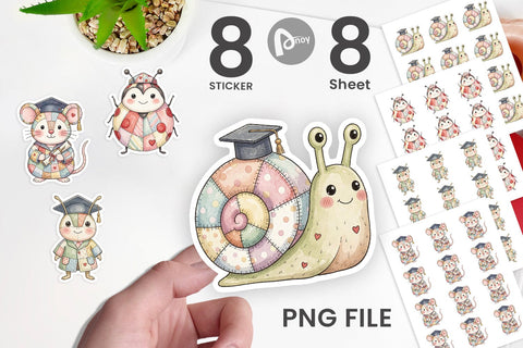 Sticker Innocent Garden Graduate Patchwork Sublimation artnoy 