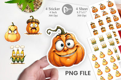 Sticker Judgmental Vegetables Sublimation artnoy 