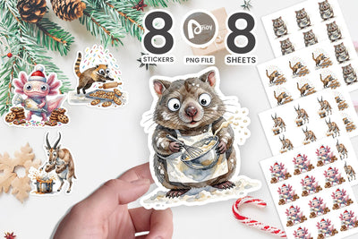 Sticker Kitchen Catastrophes & Cocoa Mess SVG artnoy 