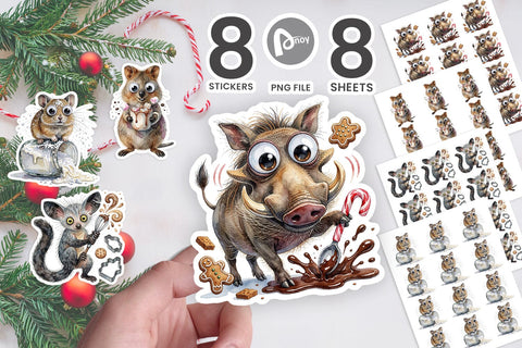 Sticker Kitchen Catastrophes & Cocoa Mess SVG artnoy 