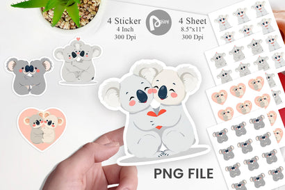 Sticker Love Koala Sublimation artnoy 