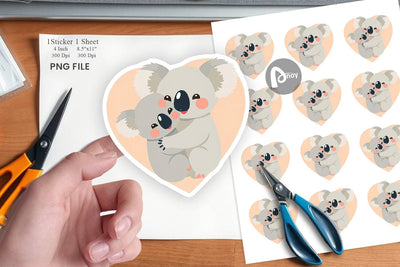 Sticker Love Koala Sublimation artnoy 