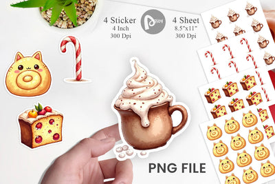 Sticker Lumpy Nordic Treats Sublimation artnoy 