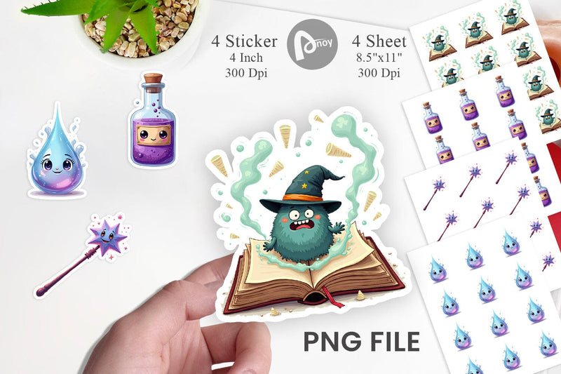 Sticker Magic Potions Sublimation artnoy 