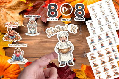 Sticker Manic Harvest Prep Retro Sublimation artnoy 