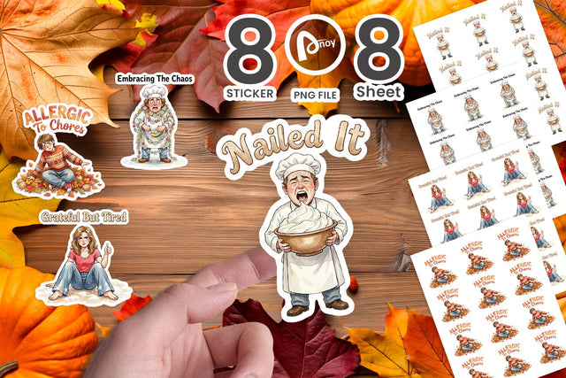 Sticker Manic Harvest Prep Retro Sublimation artnoy 