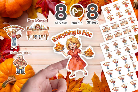 Sticker Manic Harvest Prep Retro Sublimation artnoy 