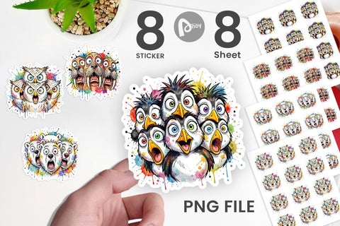 Sticker Melting Arctic Animals Heatwave Sublimation artnoy 