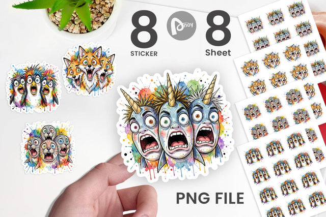 Sticker Melting Arctic Animals Heatwave Sublimation artnoy 