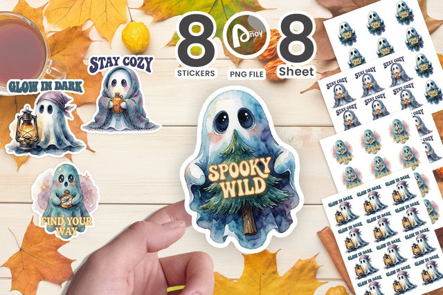 Sticker Midnight Stargazer Spooky Campers SVG artnoy 