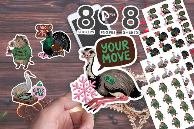 Sticker Mistletoe Multiplayer Cocoa Crew SVG artnoy 