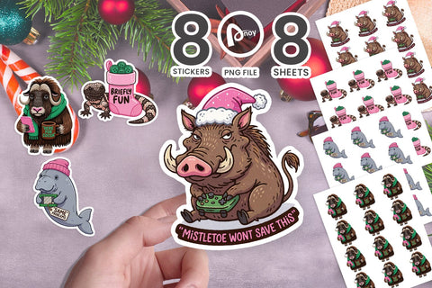 Sticker Mistletoe Multiplayer Cocoa Crew SVG artnoy 