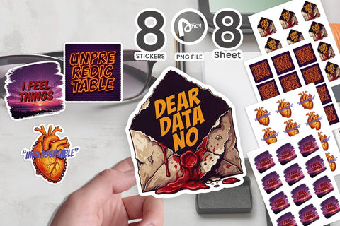 Sticker Non-Algorithm Human Sentiment Art SVG artnoy 