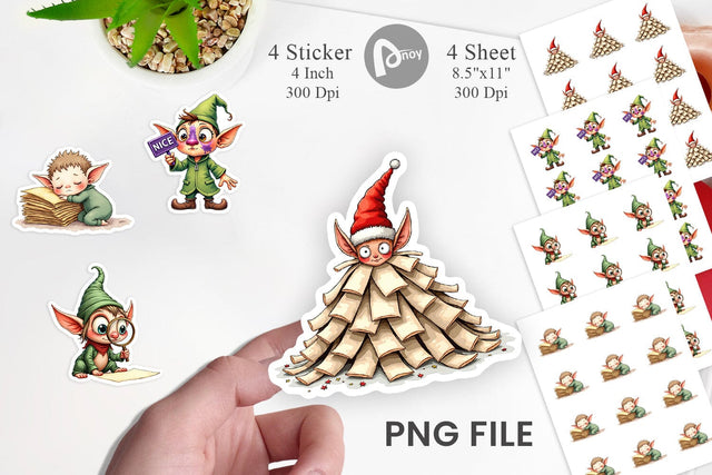 Sticker North Pole Mailroom Mayhem Sublimation artnoy 